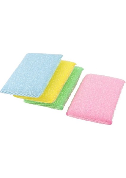 4'lü Paket Mutfak Bulaşık Makinesi Renkli Sünger Yumuşak Temizleme Ovma Pedi (Yurt Dışından)
