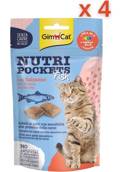 Nutripockets Fısh Wıth Salmon 60 gr x 4 Adet