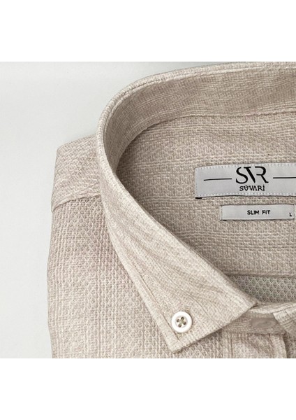 Trend Dar Kalıp Spor Dekor Desenli Gömlek modelleri