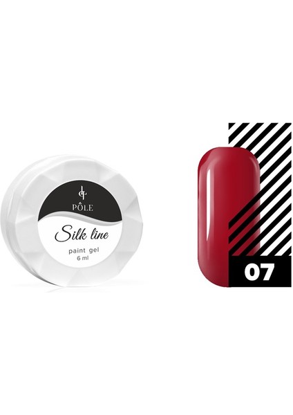 Jel Boya Örümcek & Nail Art/dizayn Silk Line 07 Kırmızı 6 Ml. Örümcek Ağı