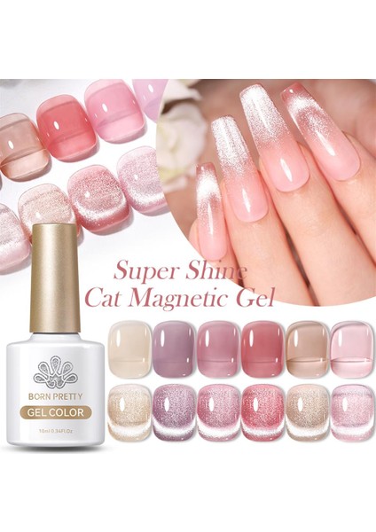 BORN PRETTY 10ml Super Shine Sliver Kedi Gözü Manyetik Jel (56340)