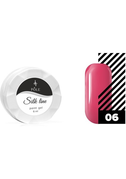 Jel Boya Örümcek & Nail Art/dizayn Silk Line 06 Ahududu 6 Ml.