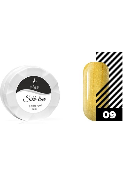Jel Boya Örümcek & Nail Art/dizayn Silk Line 09 Altın 6 Ml. Örümcek Ağı