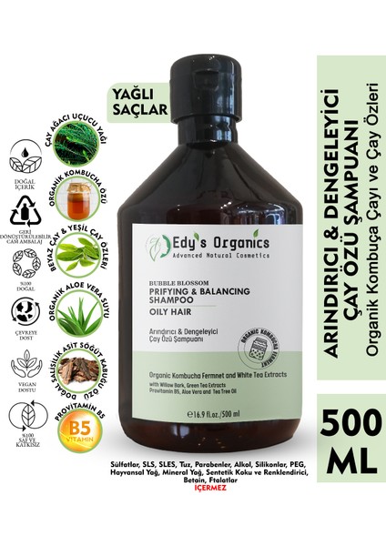 Arındırıcı & Dengeleyici Çay Özlü Şampuan 500 ml