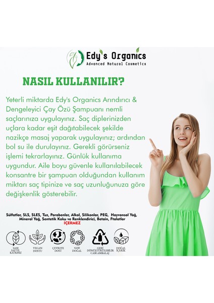 Arındırıcı & Dengeleyici Çay Özlü Şampuan 500 ml modelleri