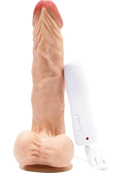 Sexotic Shop Titreşimli Kumandalı Realistik Vibratör 25 cm