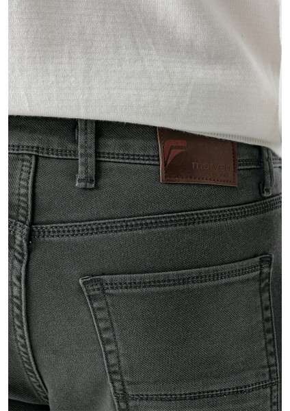 Erkek Haki Mevsimlik Pamuk 5 Cep Slim Fit Jean Pantolon indirimleri