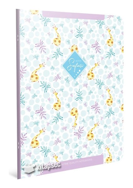 Safari Tel Dikişli Karton Kapak A4 80 Yaprak Çizgili Defter 3-3763000-2011 Gıpta