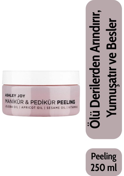 Kolay Ve Doğal Jojoba,Nacinamide,Vitamini,Susam Yağı İçeren Manikür Pedikür Peelingi