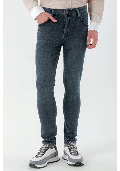 Erkek Kahve Denim Slim Fit Jean Kot Pantolon fiyatları