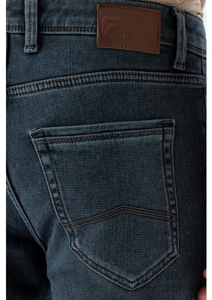 Erkek Kahve Denim Slim Fit Jean Kot Pantolon indirimleri