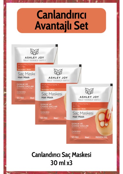 Saç Maskesi Canlandırıcı 30 ml Set