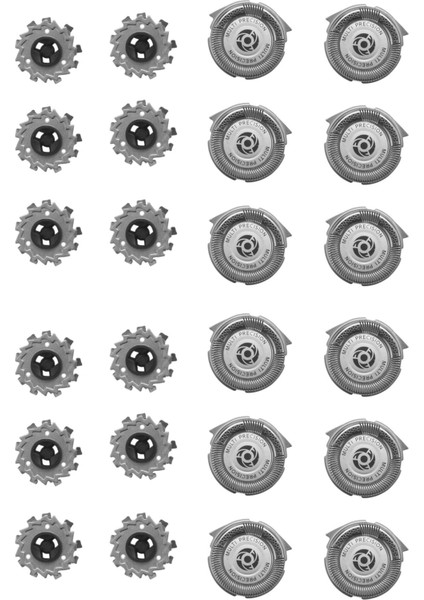 [gui Xulian] 5000 Serisi Tıraş Makineleri Için 12 Paket SH50 Yedek Başlıklar, S5000 S5420 S5380 S5351 Multiprecision Bıçaklar (Yurt Dışından)