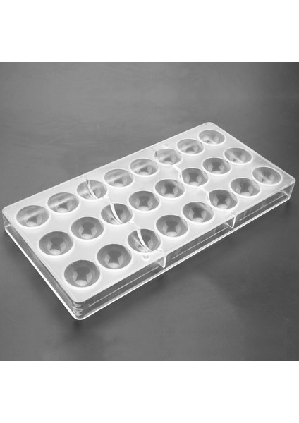 [gui Xulian] 3x 24 Delikli Yarı Küre Çikolata Kalıp Polikarbonat Çikolata Bar Kalıp Yarım Top Şeker Makinesi Kalıp Bakeware (Yurt Dışından)