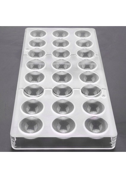 [gui Xulian] 3x 24 Delikli Yarı Küre Çikolata Kalıp Polikarbonat Çikolata Bar Kalıp Yarım Top Şeker Makinesi Kalıp Bakeware (Yurt Dışından)