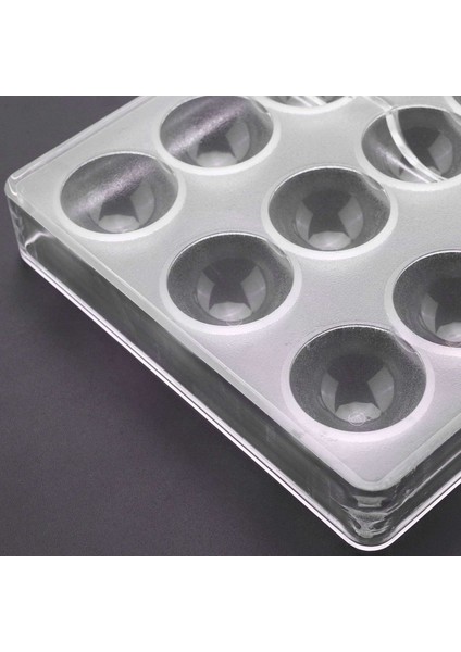[gui Xulian] 3x 24 Delikli Yarı Küre Çikolata Kalıp Polikarbonat Çikolata Bar Kalıp Yarım Top Şeker Makinesi Kalıp Bakeware (Yurt Dışından)
