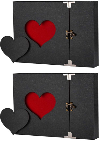 [gui Xulian] 2x Dıy Fotoğraf Albümü Severler Doğum Günü Hediyesi Düğün Fotoğrafları Bebek Fotoğraf Albümü Koleksiyon Defteri Kağıdı El Sanatları Albümleri Yapışkan (Yurt Dışından)