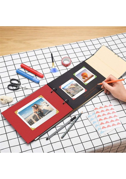 [gui Xulian] 2x Dıy Fotoğraf Albümü Severler Doğum Günü Hediyesi Düğün Fotoğrafları Bebek Fotoğraf Albümü Koleksiyon Defteri Kağıdı El Sanatları Albümleri Yapışkan (Yurt Dışından) fırsatları