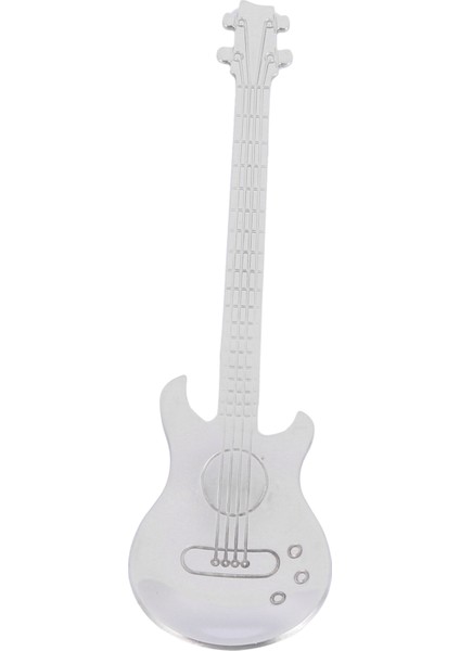 【gui Xulian】gitar Kahve Çay Kaşıkları, 16 Adet Paslanmaz Çelik Müzikal Kahve Kaşıkları Çay Kaşıkları Karıştırma Kaşıkları Şeker Kaşığı (Gümüş) (Yurt Dışından)