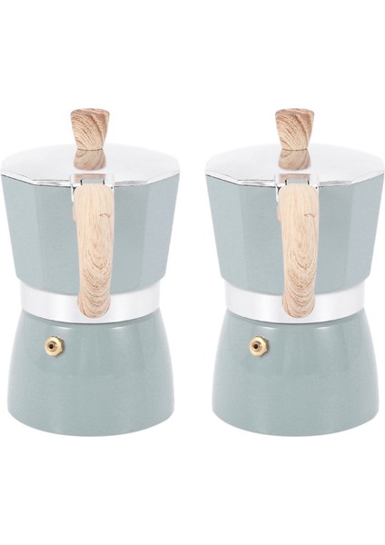 [gui Xulian] 2x Kahve Makinesi Pot Alüminyum Moka Espresso Süzgeçli Pot Kahve Su Isıtıcısı Kafeterya Espresso Süzgeçli Ocak Üstü (Yurt Dışından)