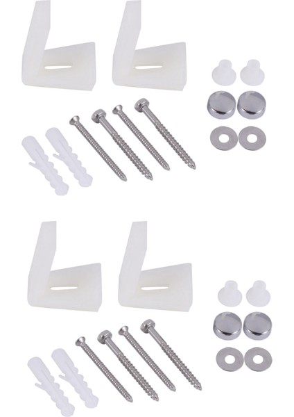 [gui Xulian] 2x Banyo Açılı Zemin Wc Tuvalet Tavası Bide Veya Yarı Kaide Sabitleme Kiti Cıvataları (Yurt Dışından)