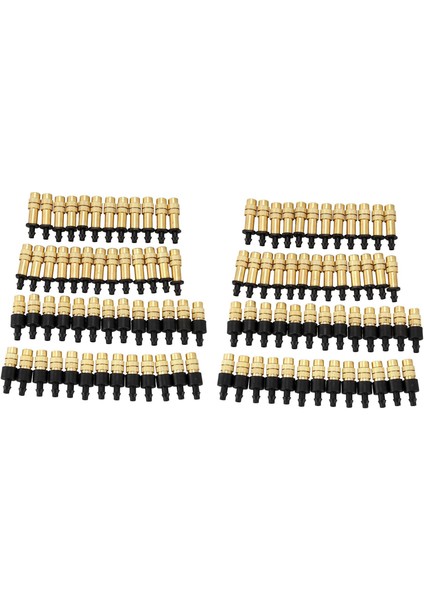 [gui Xulian] 100 Adet Ayarlanabilir Püskürtücü Pirinç Sisleme Memesi Atomize Yağmurlama Mini Damla Bahçe Sulama Sulama Spreyi (Yurt Dışından)