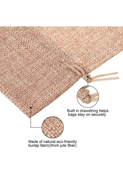 [gui Xulian] 36 Parça Çuval Bezi Şarap Çantaları Ipli Şarap Şişesi Çantaları Kör Tadım Için Etiketli Yeniden Kullanılabilir Çantalar (Yurt Dışından)