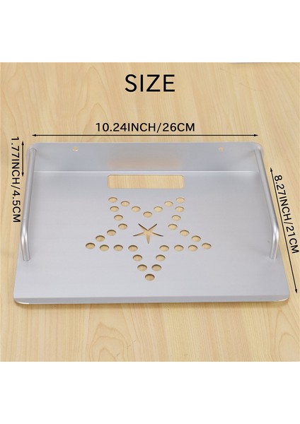 [gui Xulian] 3x Tv Kutusu Yönlendirici Set Üstü Kutular Mini Pc DVD Oynatıcı Tek Katmanlı Uzay Alüminyum Duvara Montaj Depolama Raf Aparatı (Yurt Dışından)