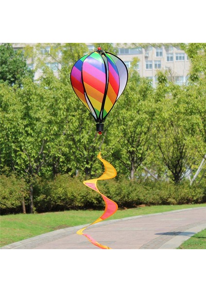[gui Xulian] 6pcs Balon Rüzgar Spinner Çizgili Damalı Rüzgâr Tulumu Balon Yard Dekor Spiral Balon Yel Değirmeni (Yurt Dışından)