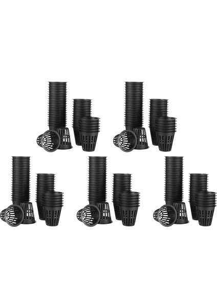 [gui Xulian] 300 Paket 2 Inç Net Bardaklar Oluklu Örgü Geniş Dudak Filtre Bitki Net Pot Kova Sepeti Hidroponik Için (Yurt Dışından)