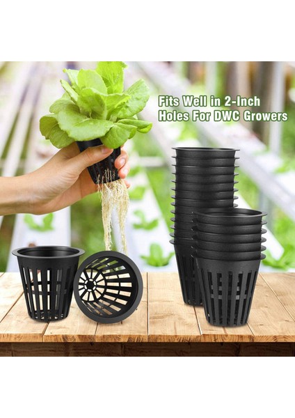 [gui Xulian] 300 Paket 2 Inç Net Bardaklar Oluklu Örgü Geniş Dudak Filtre Bitki Net Pot Kova Sepeti Hidroponik Için (Yurt Dışından) fiyatları