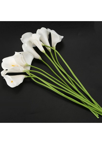 【gui Xulian】 Calla Lily 20 Kafa Lateks Gerçek Dokunmatik KC51 Beyaz (Yurt Dışından)