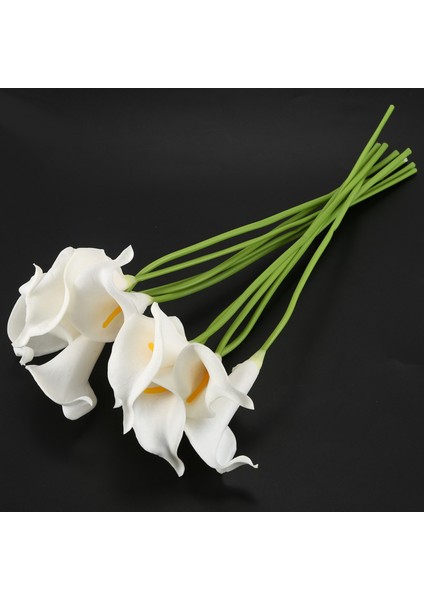 【gui Xulian】 Calla Lily 20 Kafa Lateks Gerçek Dokunmatik KC51 Beyaz (Yurt Dışından)