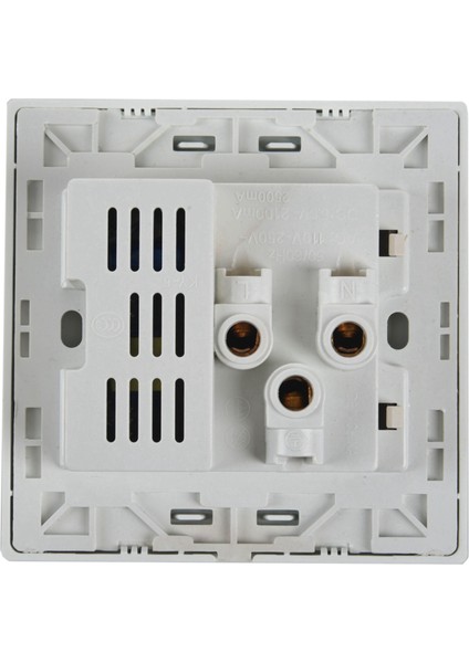 【gui Xulian】2x 2.1A Çift USB Duvar Şarj Soketi Adaptörü Evrensel Güç Çıkışı Paneli Beyaz Anahtar (Yurt Dışından)