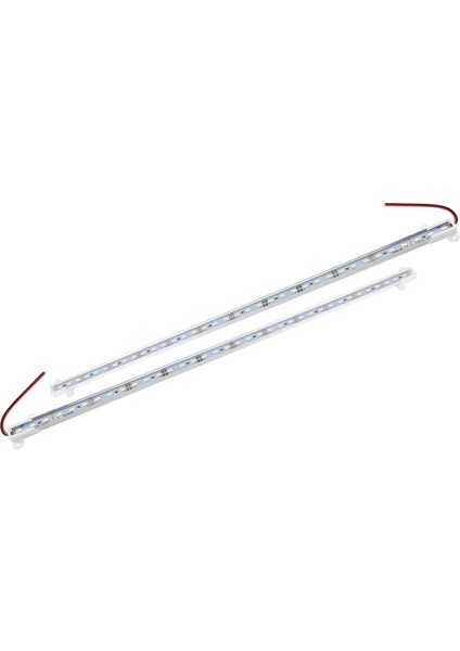 【gui Xulian】20 Adet 50CM 12V 36 LED 5630 Smd Sert Şerit Işık Alüminyum Kabuk, Uç Kapaklı Beyaz (Yurt Dışından)