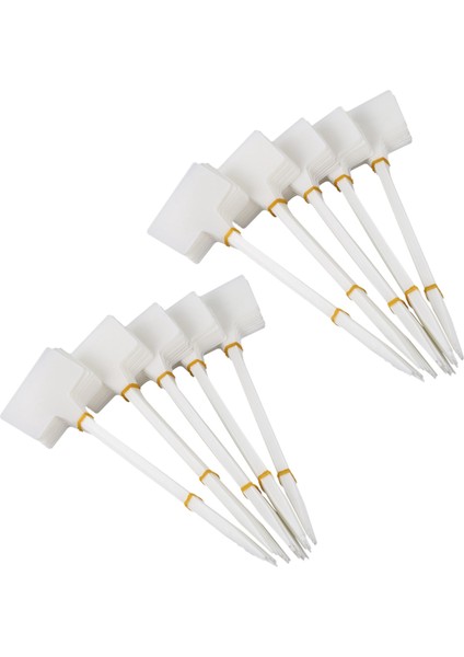 [gui Xulian] 100 Adet Bonsai Plastik Bitki Etiketleri Bahçe Etiketleri T-Tipi Kıvrık Bahçe Etiketleri Işaretleyiciler Kreş Kıvrık Beyaz (Yurt Dışından)