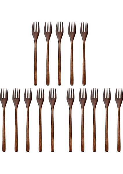 [gui Xulian]ahşap Çatallar, 15 Parça Çevre Dostu Japon Ahşap Salata Yemek Çatalı Sofra Yemek Takımı Çocuklar Yetişkinler Için (Halat Yok) (Yurt Dışından)