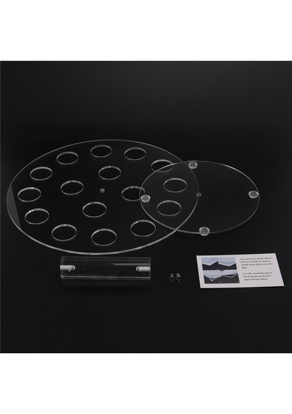 [gui Xulian] 3x 16 Tutucu Akrilik Dondurma Külahı/suşi El Rulo Standı Şeffaf (Yurt Dışından)