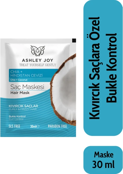 Ashley Joy Saç Maskesi Bukle Kontrol 30 ml