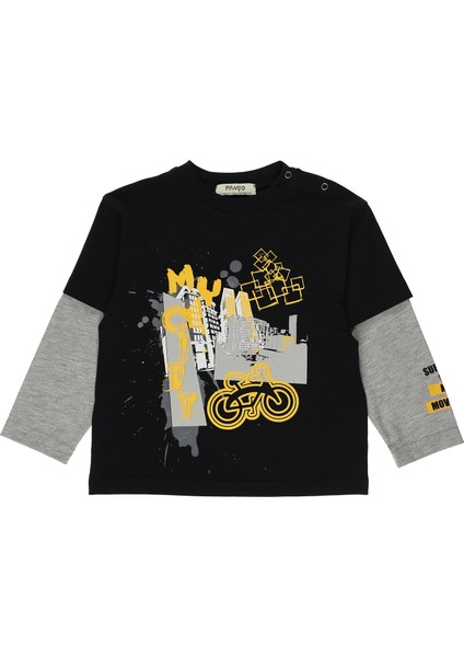Erkek Bebek Baskılı T-Shirt