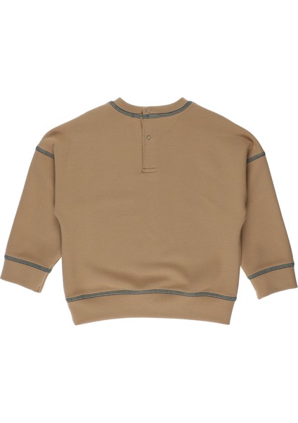 Erkek Bebek Baskılı Sweatshirt