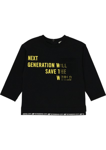 Erkek Bebek Baskılı T-Shirt