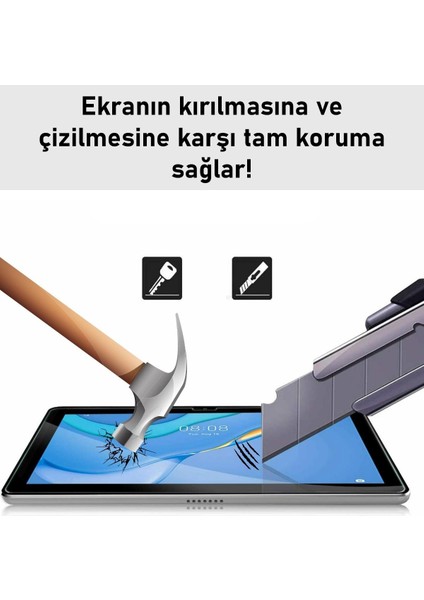 Huawei Matepad T10S 10.1 Inç Uyumlu Temperli Ekran Koruyucu Kırılmaz Cam Glass modelleri