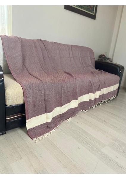 Elmas Desen Organik Pamuk Dokuma Çift Kişilik Pike 200X250CM