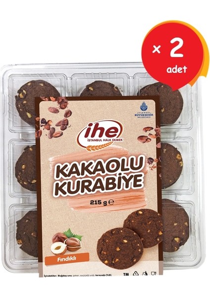 Kakaolu Kurabiye 2 x 215 gr