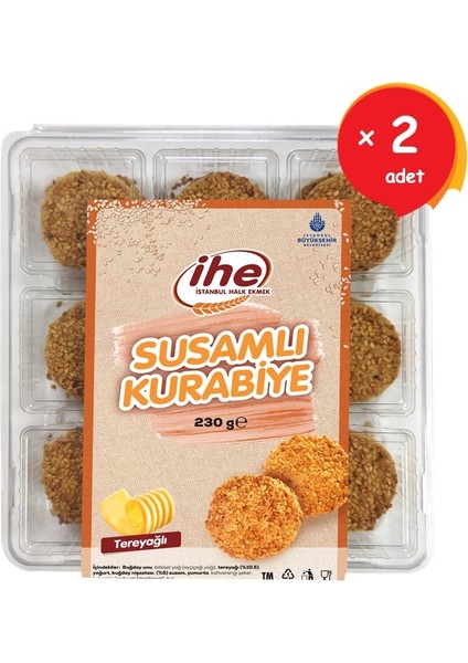 Susamlı Kurabiye 230 gr X2