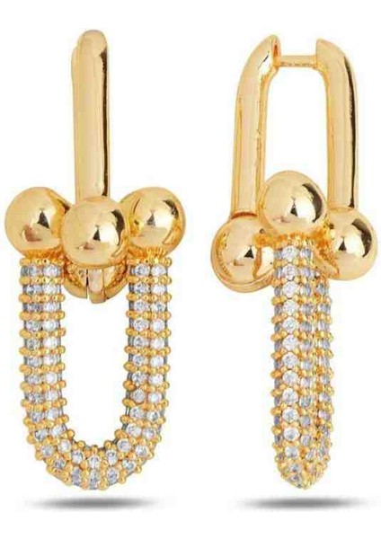 Tiffany Taşlı Küpe