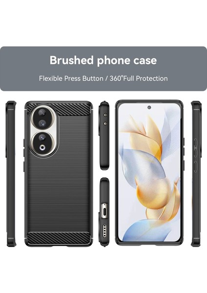 Honor 90 Fırçalanmış Silika Jeli Cep Telefonu Kılıfı (Yurt Dışından) fiyatları