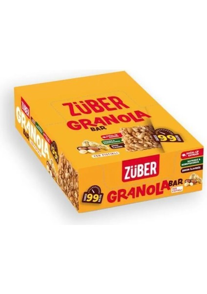 Yer Fıstıklı Granola Bar 25 G x 15