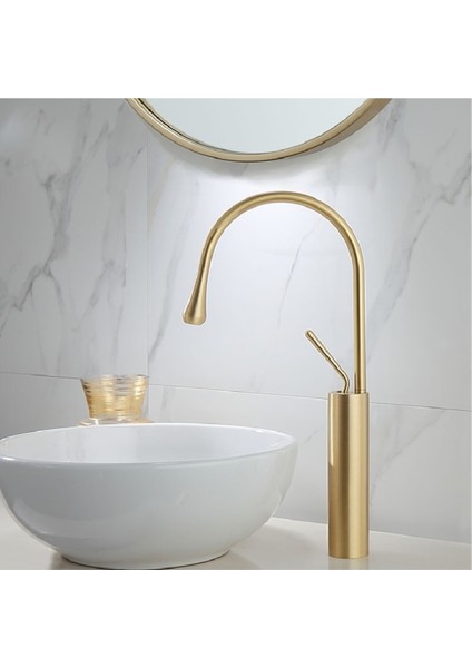 Banyo Çanak Lavabo Bataryası Mat Gold Yeni 5 Yıl Güvenceli